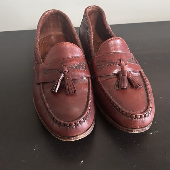 Allen Edmonds Maxfield Mens Tassel Loafers 10 D Chili Burnished Leather main image 6